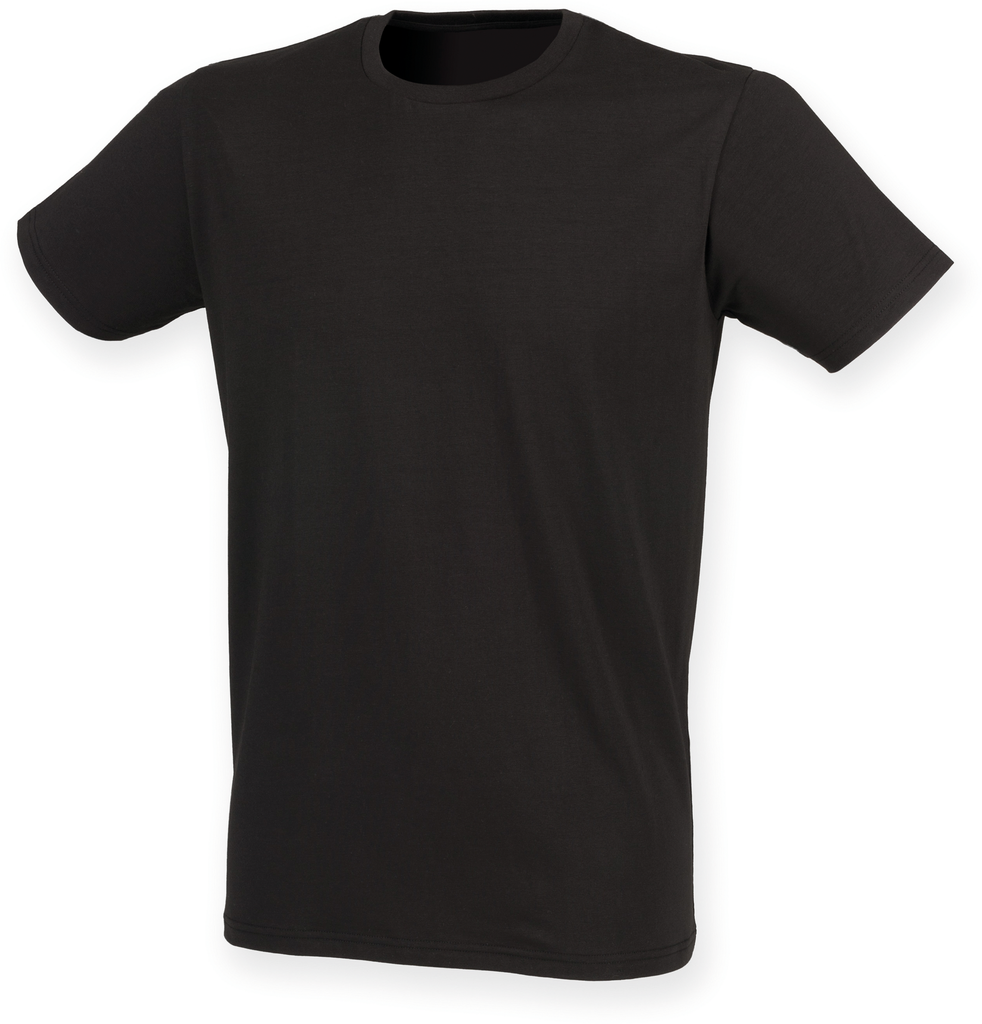 TSHIRT COTON SFM121 - T-shirt homme col rond Feel Good BLACK (XS)