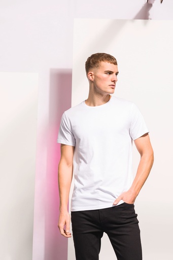 TSHIRT COTON SFM121 - T-shirt homme col rond Feel Good WHITE