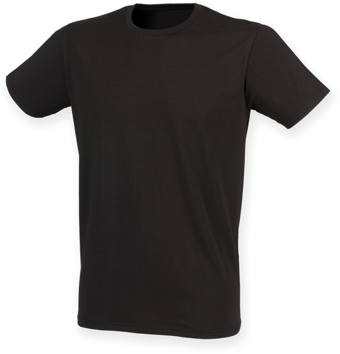 TSHIRT COTON SFM121 - T-shirt homme col rond Feel Good BLACK