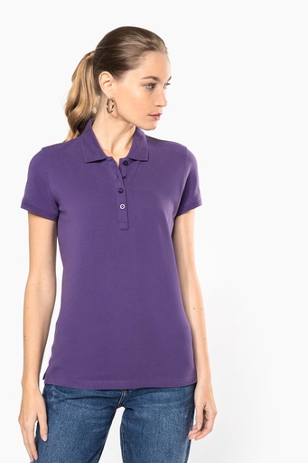 POLO COTON K255 - Polo piqué manches courtes femme
